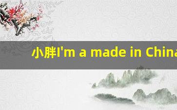 小胖I'm a made in China.